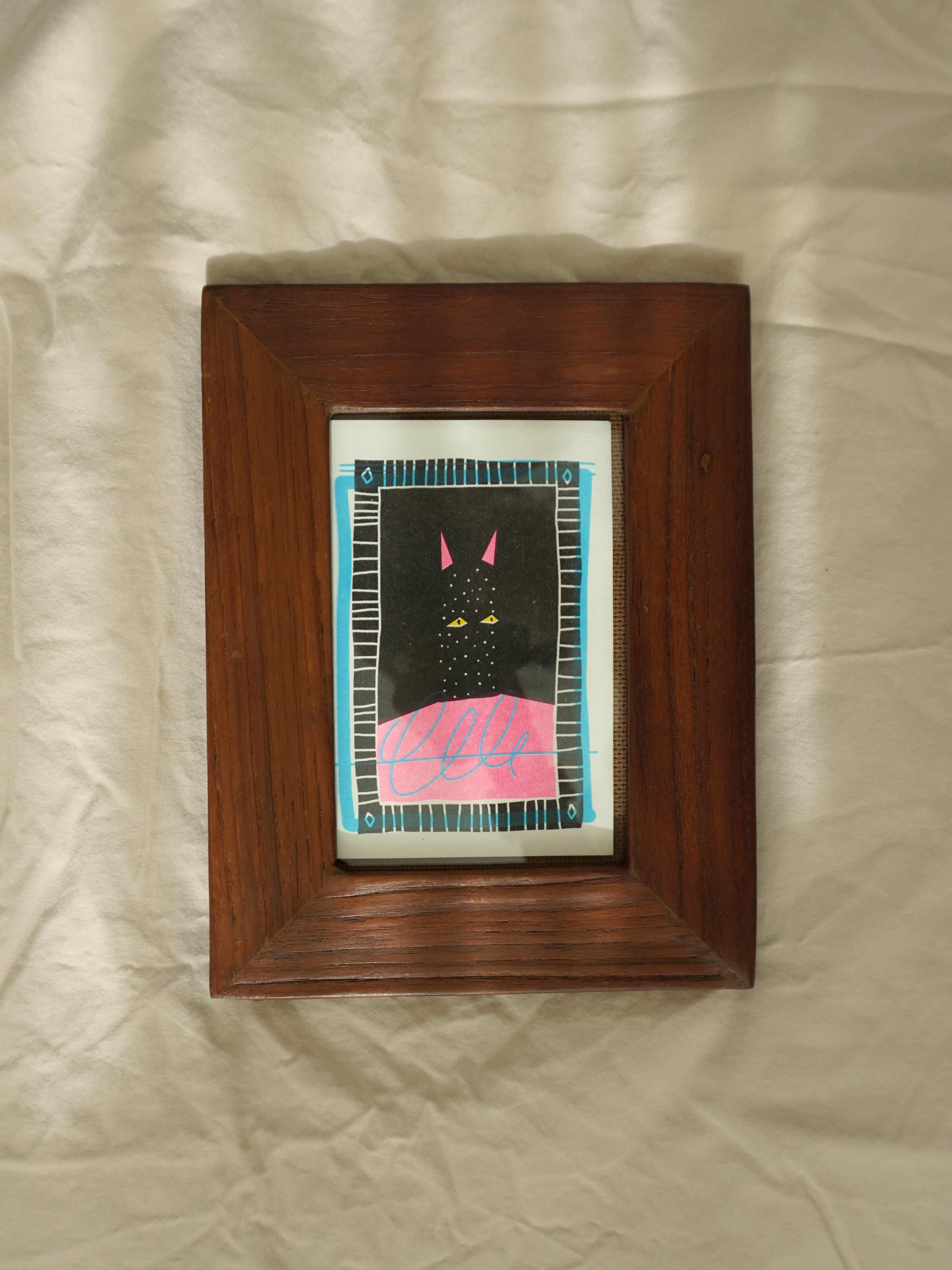 teak photo frame