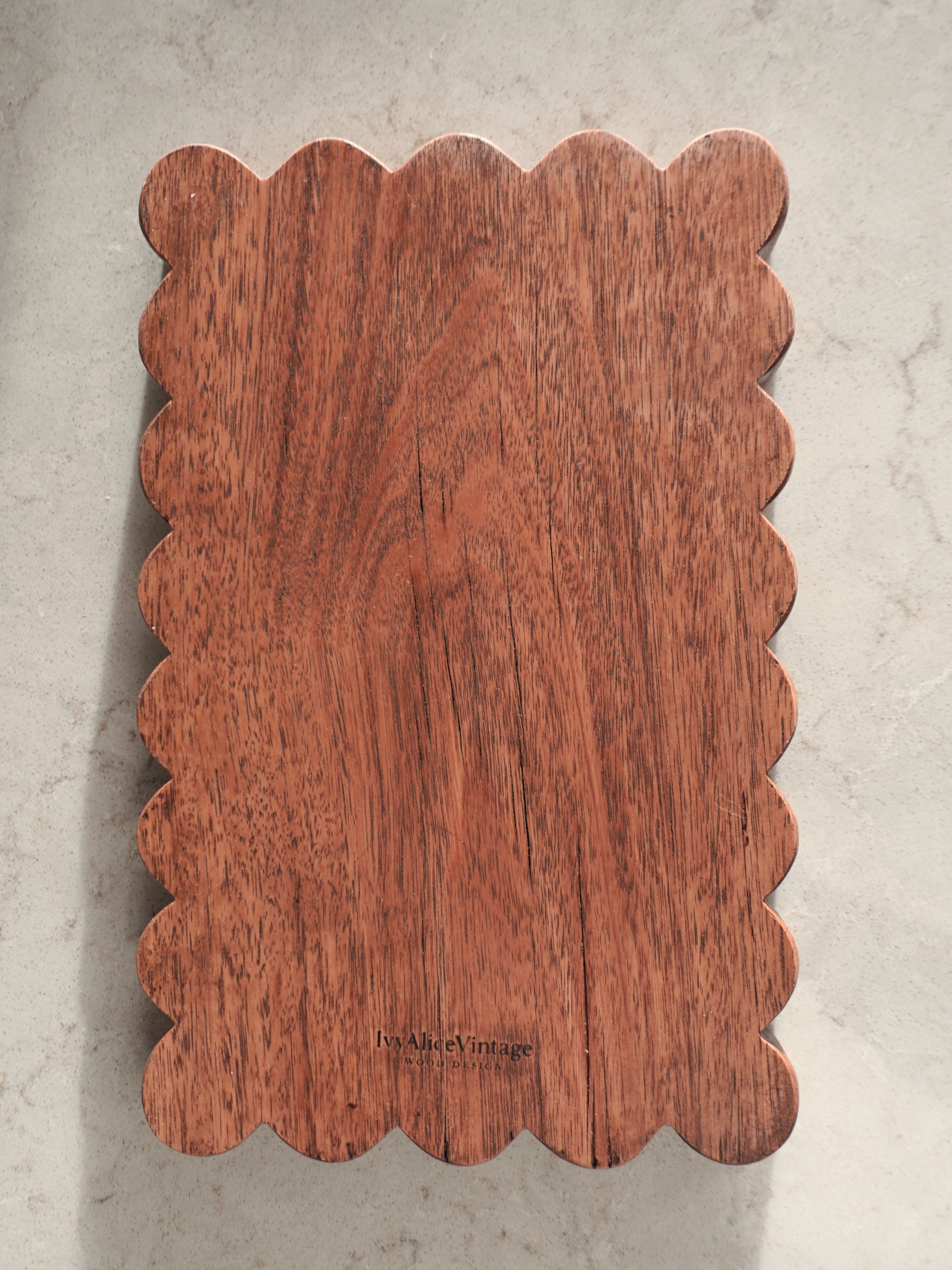 rectangular scallop chopping board