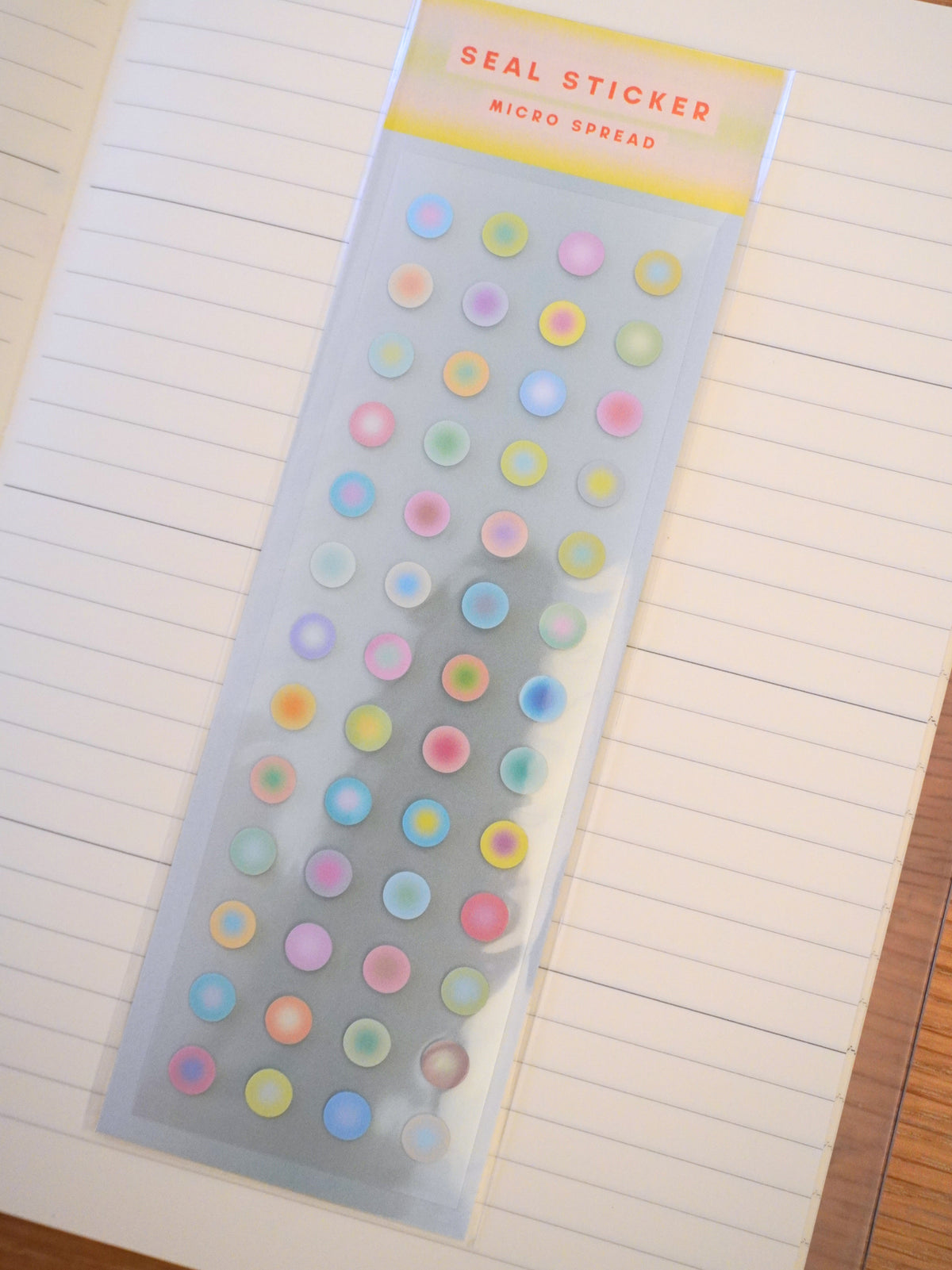 micro halo dots sticker sheet
