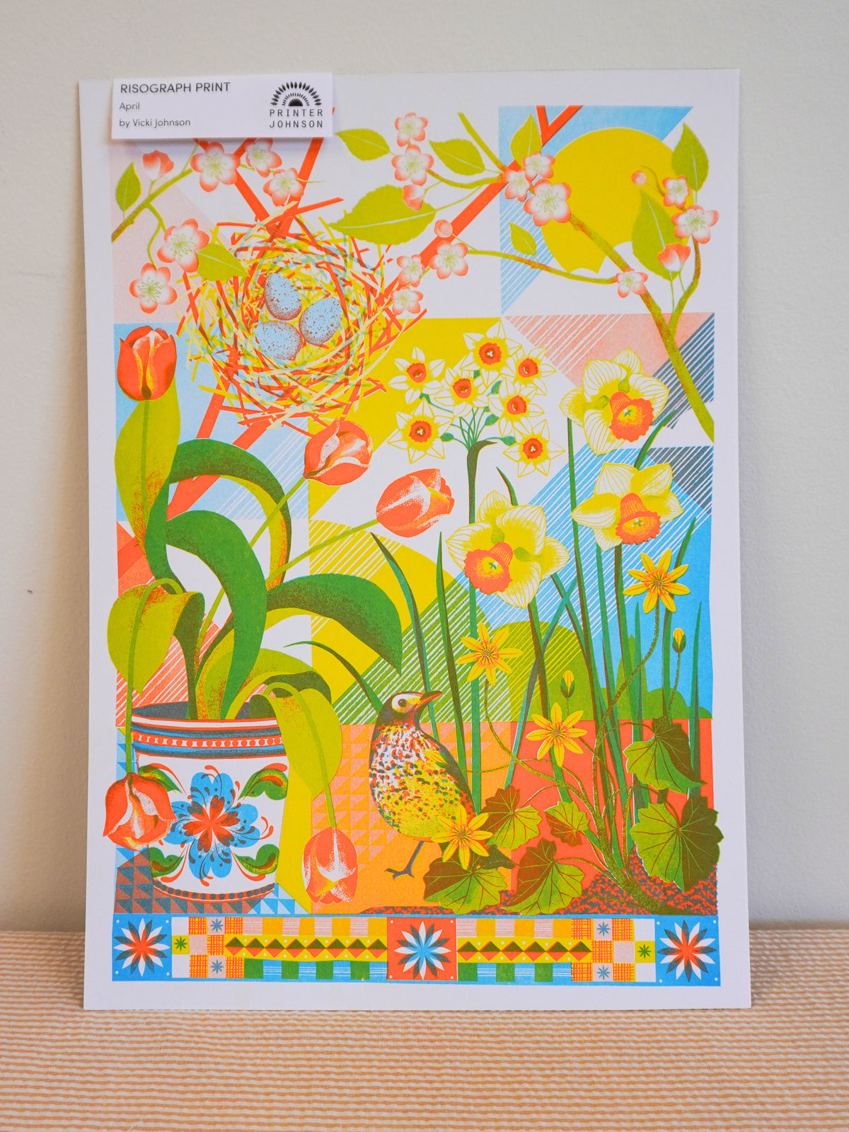 april - A3 risograph print