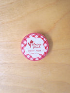 red gingham washi tape