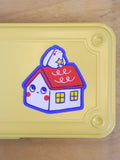 bunny house sticker
