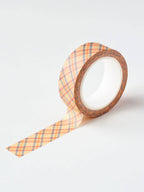 yellow check washi tape