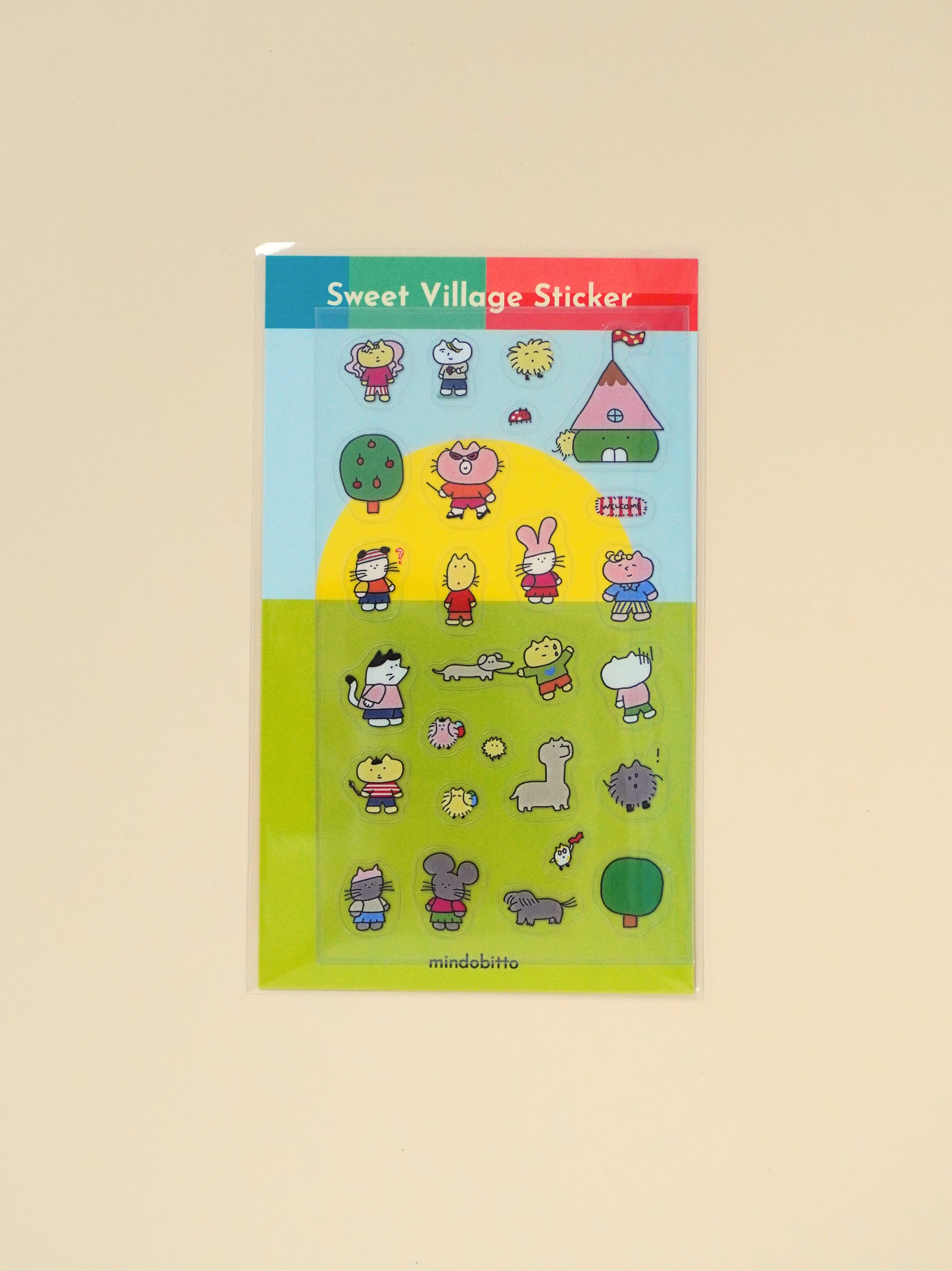sweet village sticker sheet