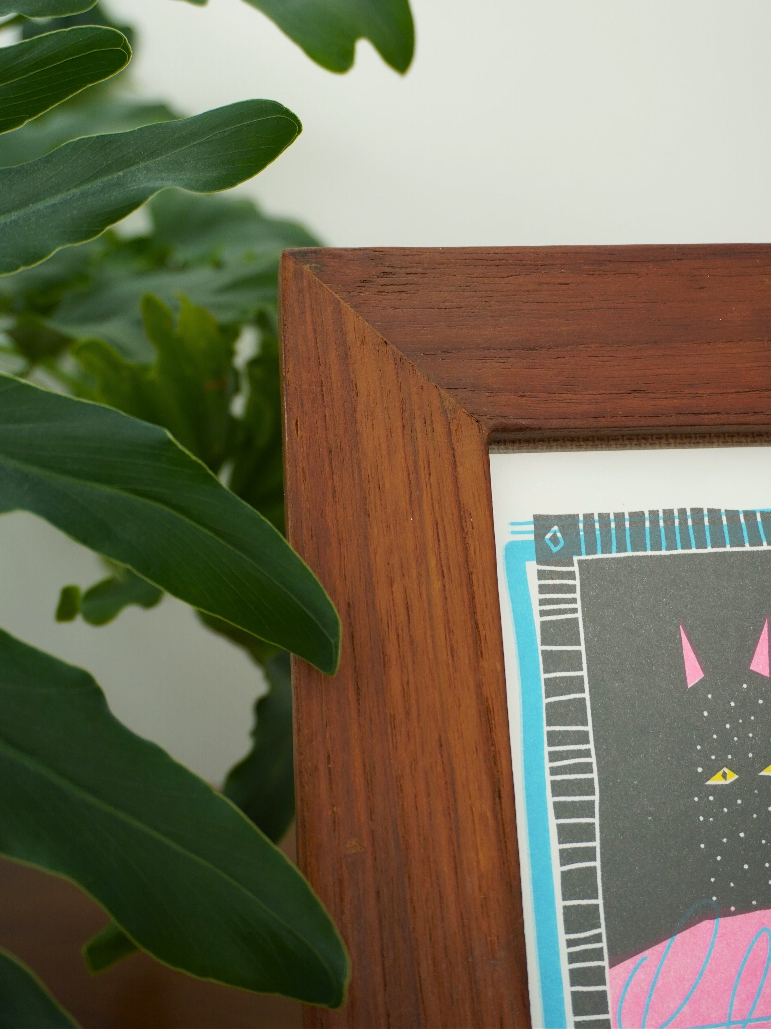 teak photo frame