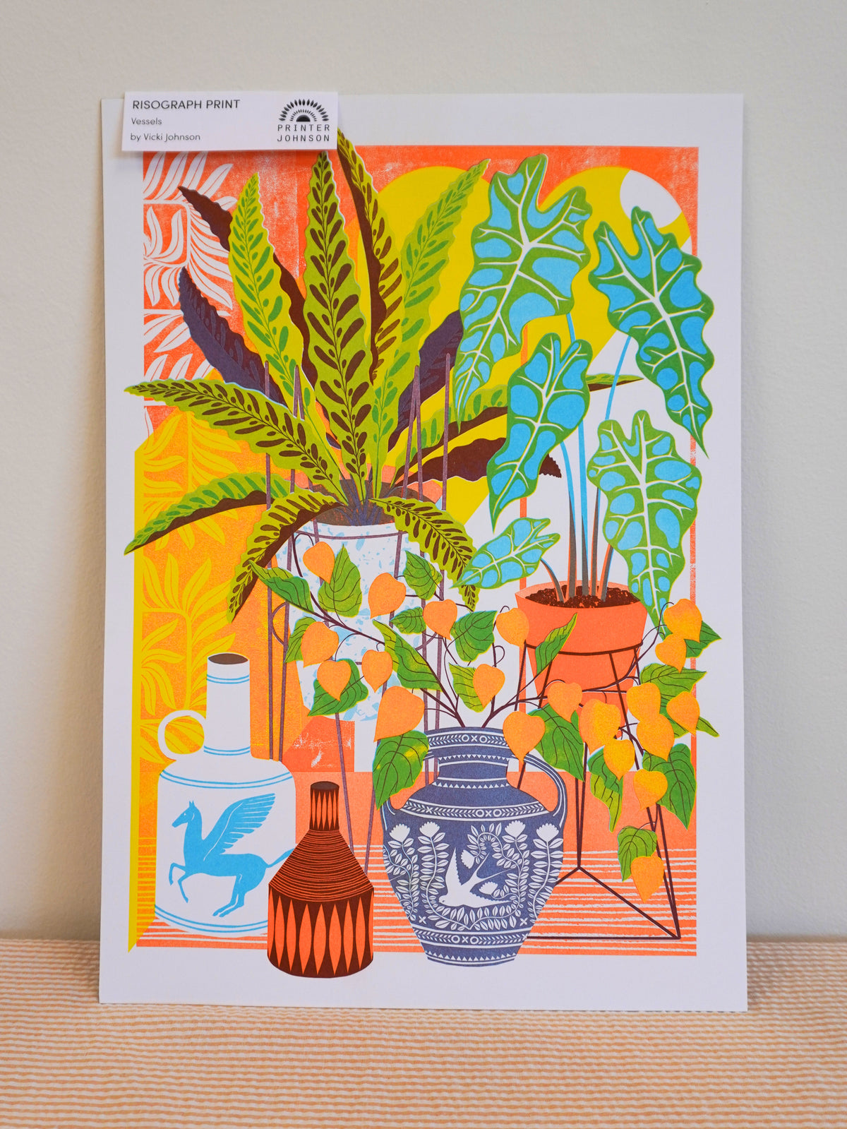 vessels - A3 risograph print