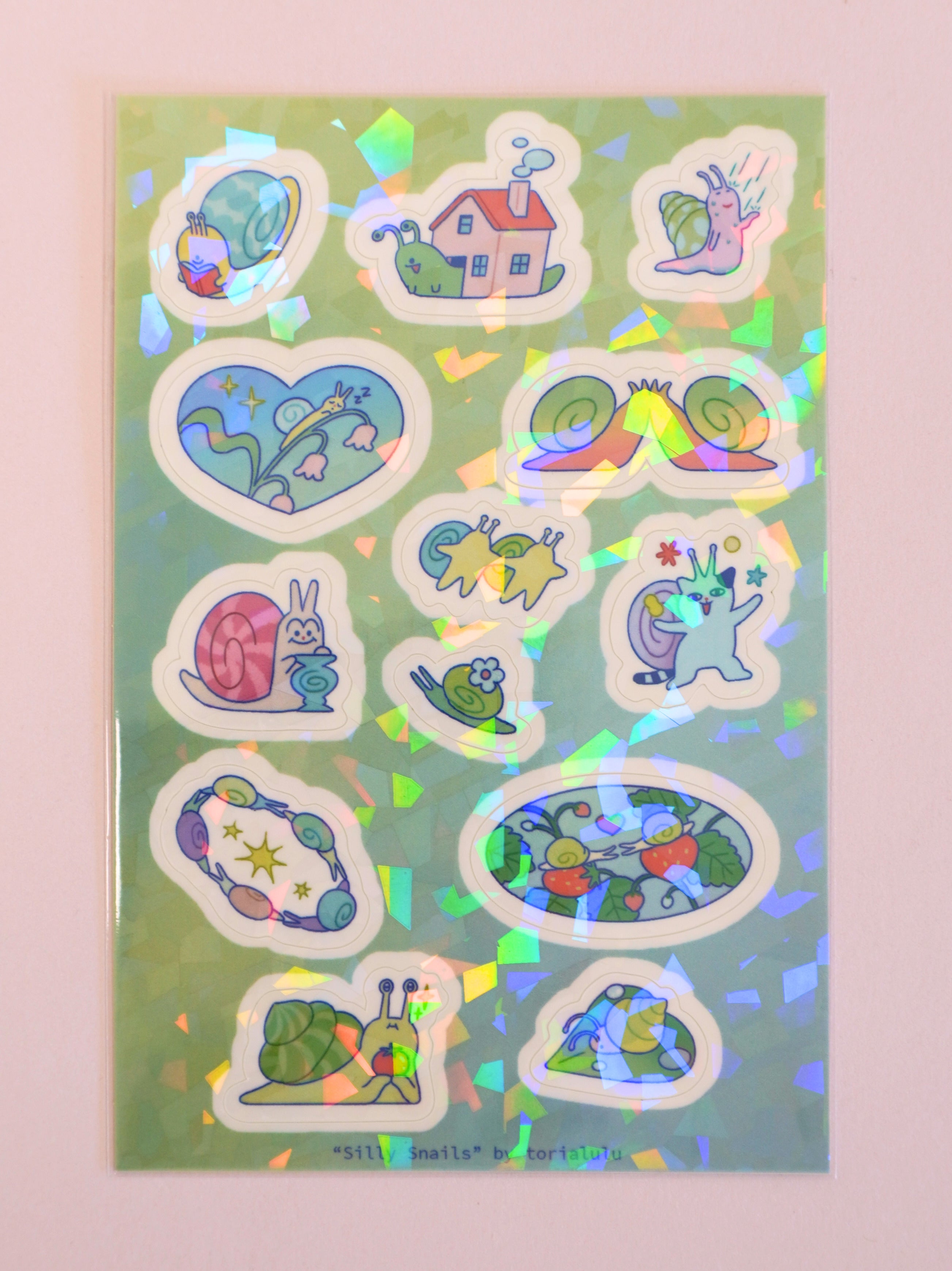 snail sticker sheet