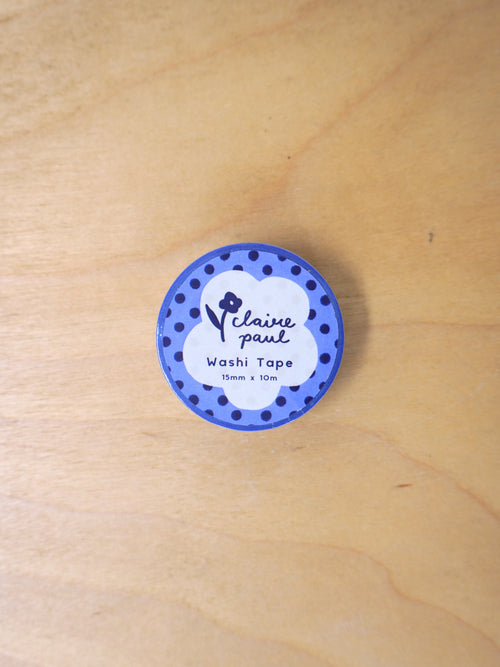 blue polka dot washi tape