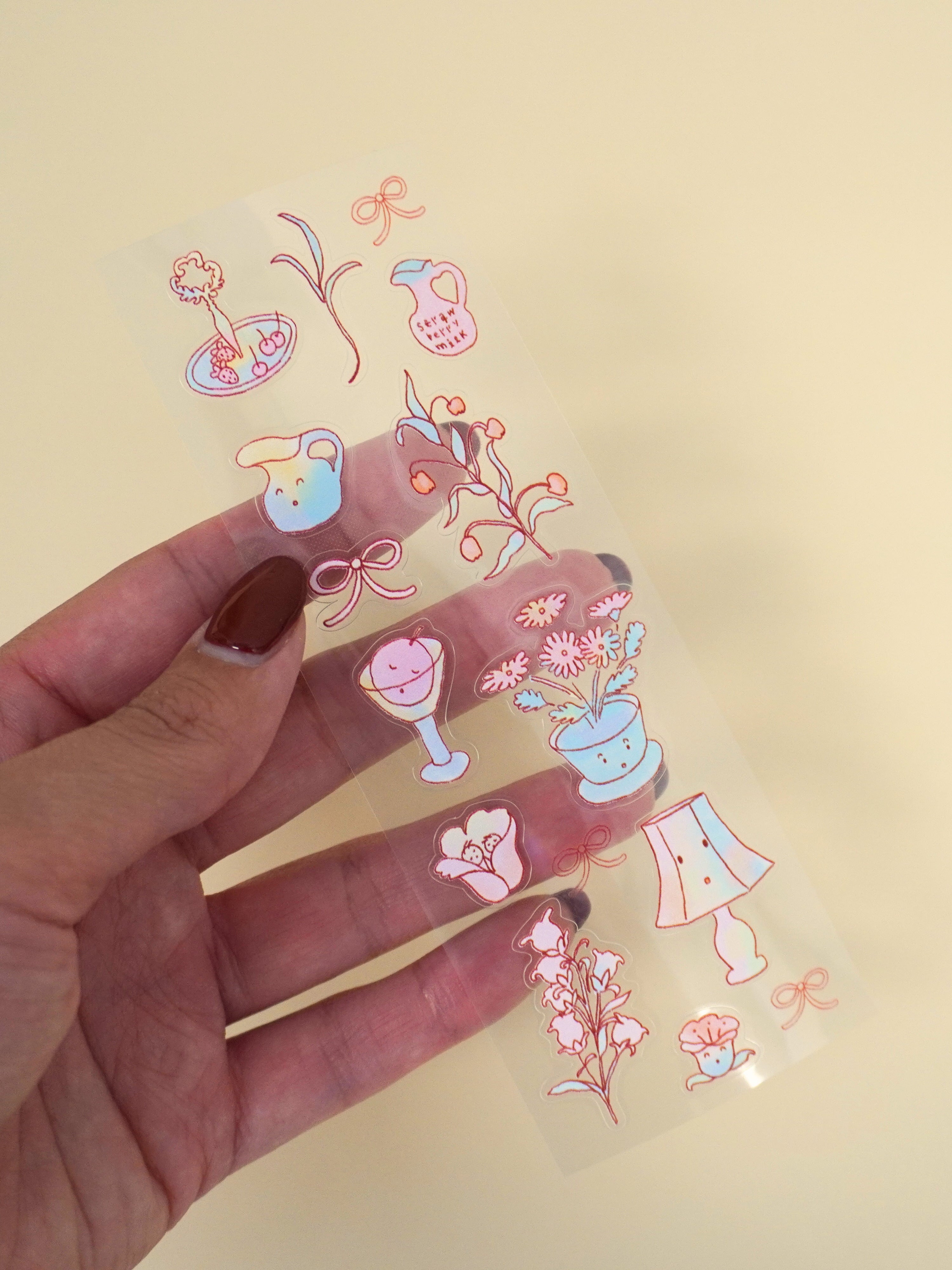 softy house sticker sheet