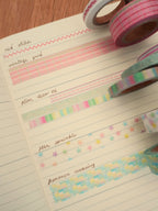 red stitch washi tape