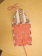 kindle sleeve - red stripe floral