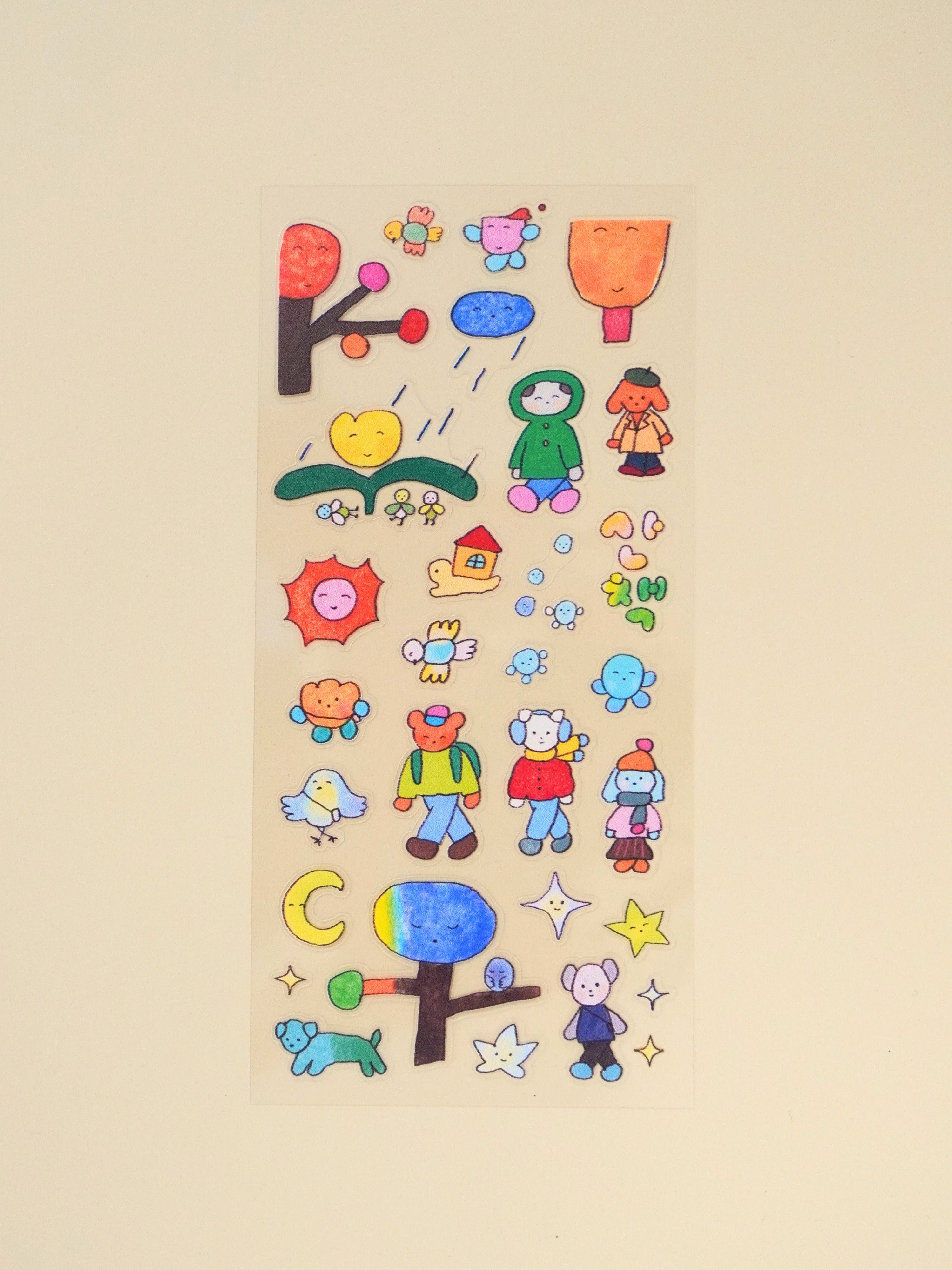 walk sticker sheet