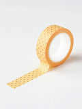 yellow & brown polka dots washi tape