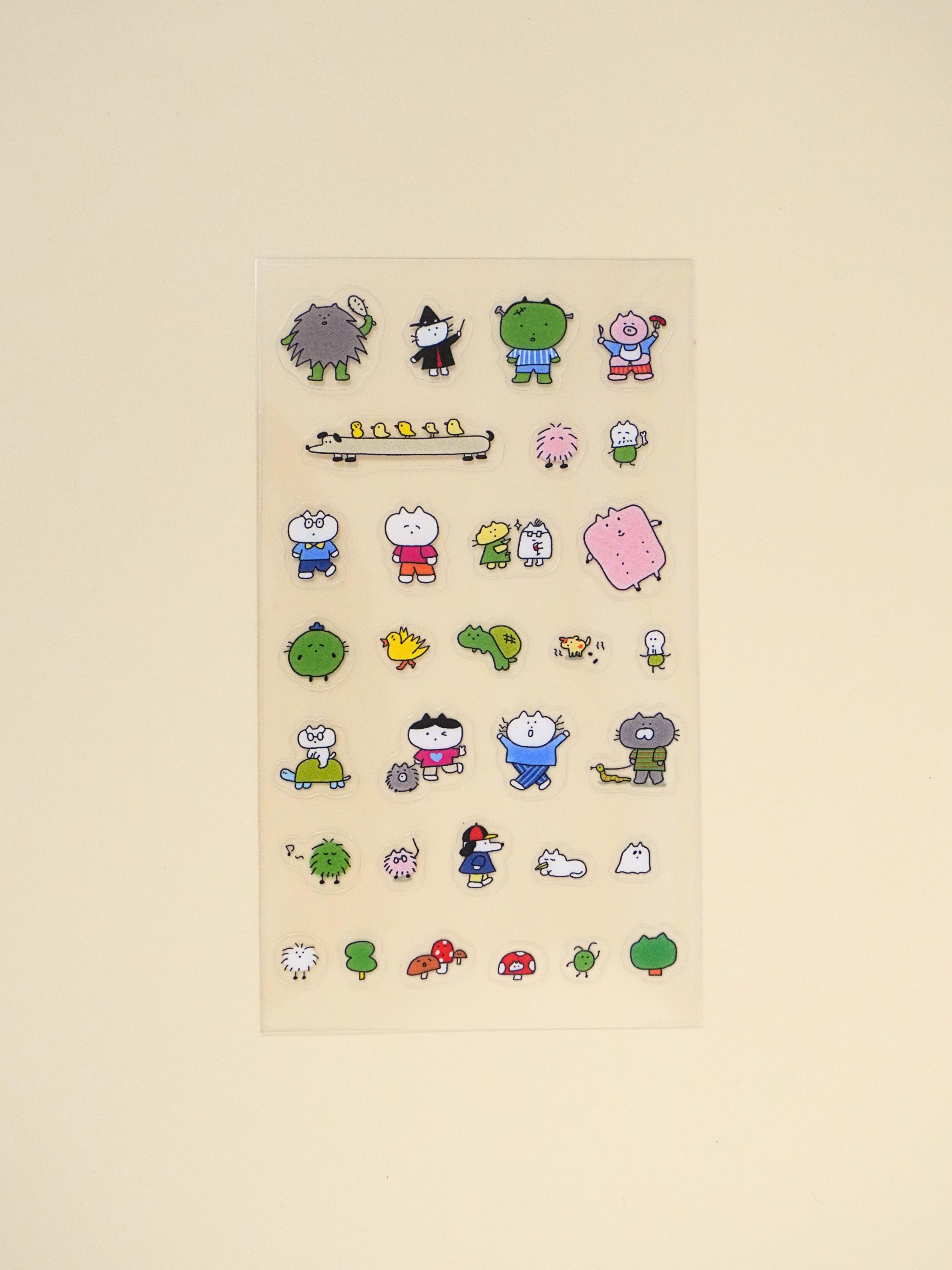 woody village sticker sheet