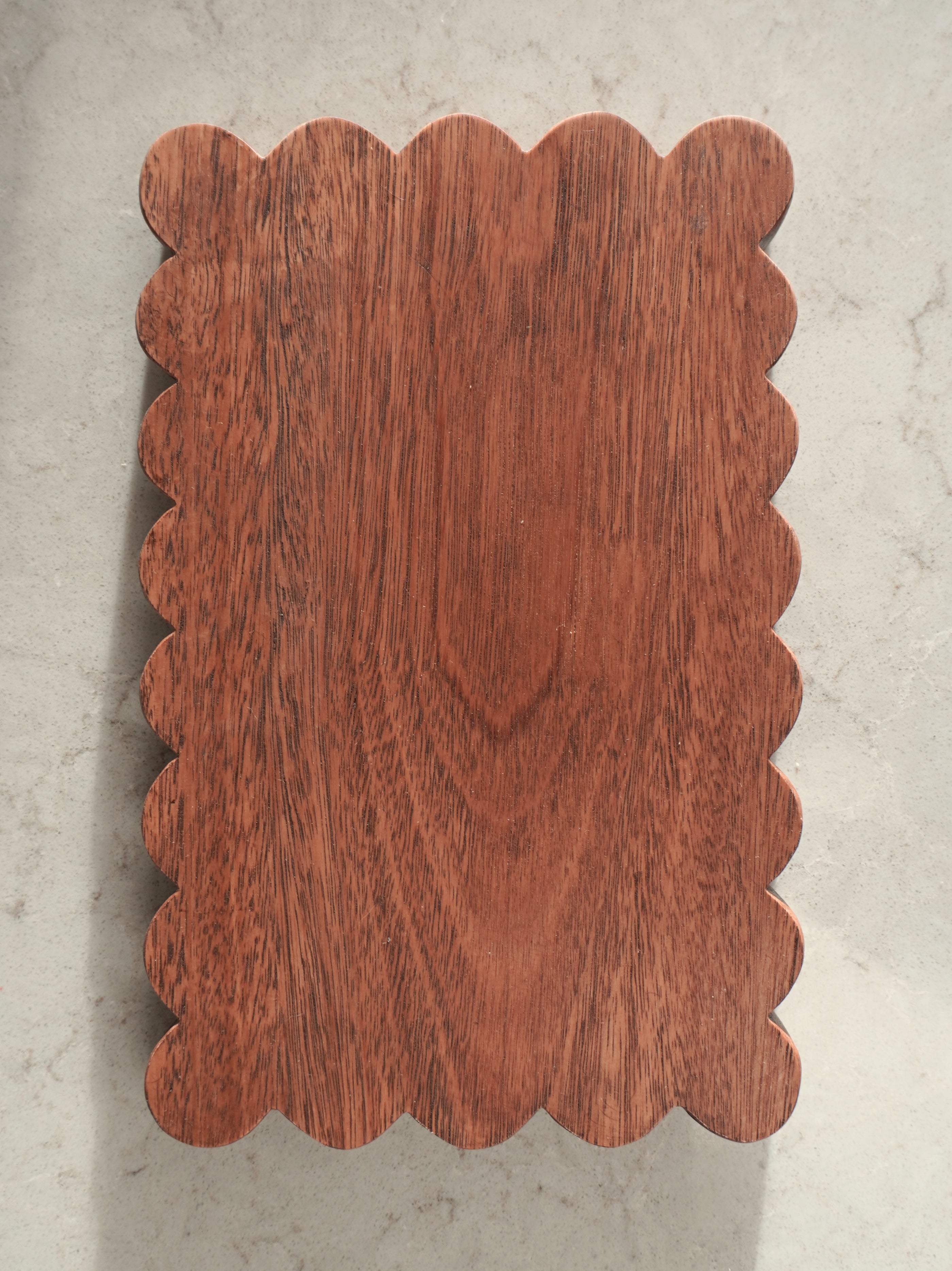 rectangular scallop chopping board