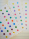 halo gradient dots sticker sheets