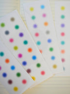 halo gradient dots sticker sheets