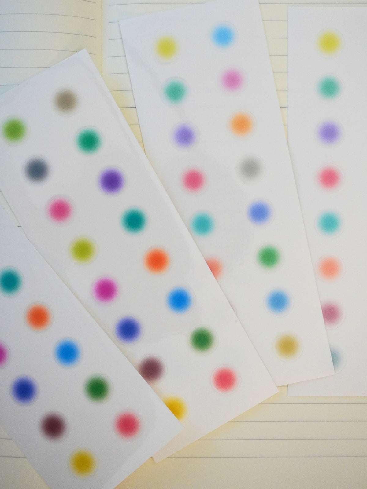 halo gradient dots sticker sheets