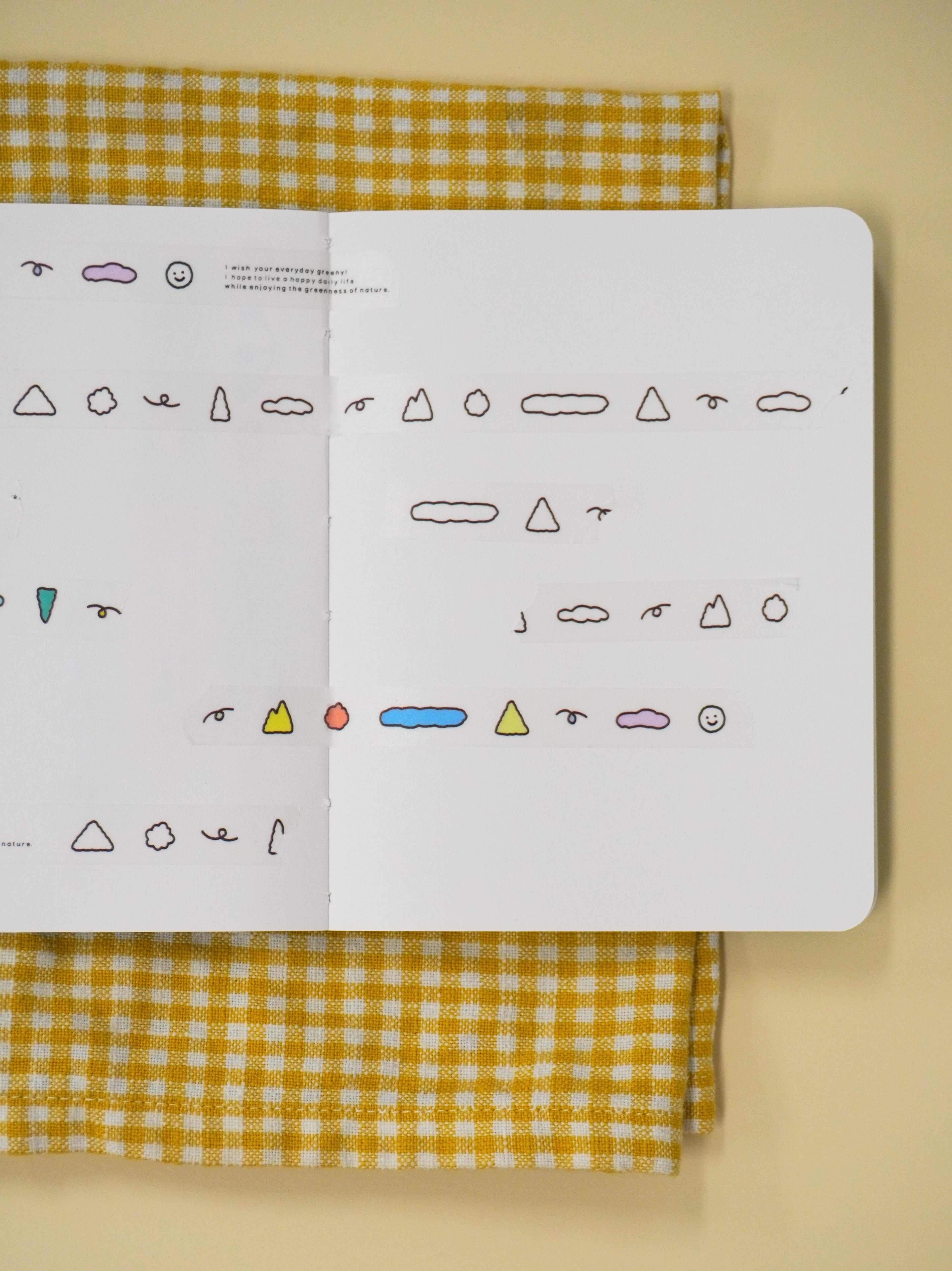 greeny shapes washi tape