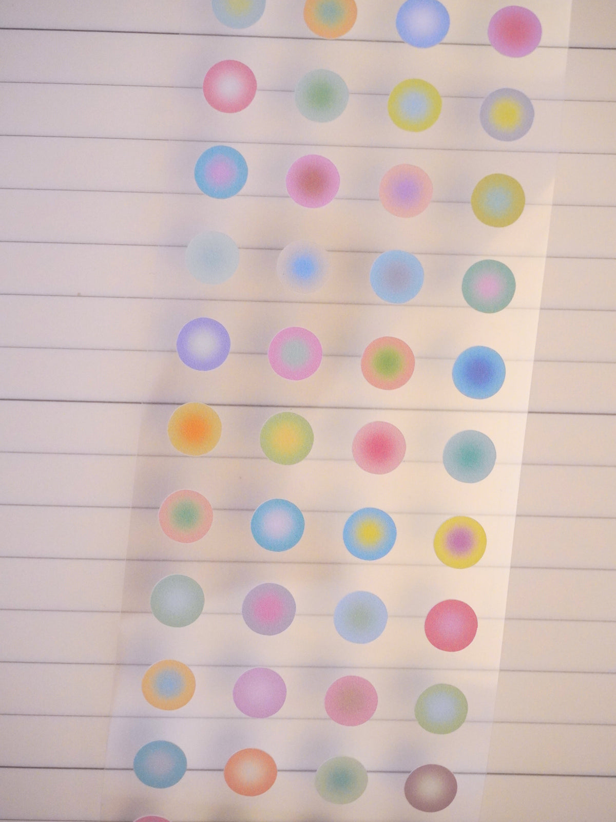 micro halo dots sticker sheet