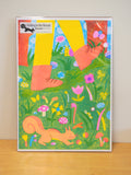 Walking in the Woods Risograph Poster