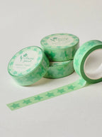 green stars washi tape