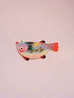 glittery fish sticker