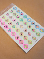 rice ball animal friends sticker sheet