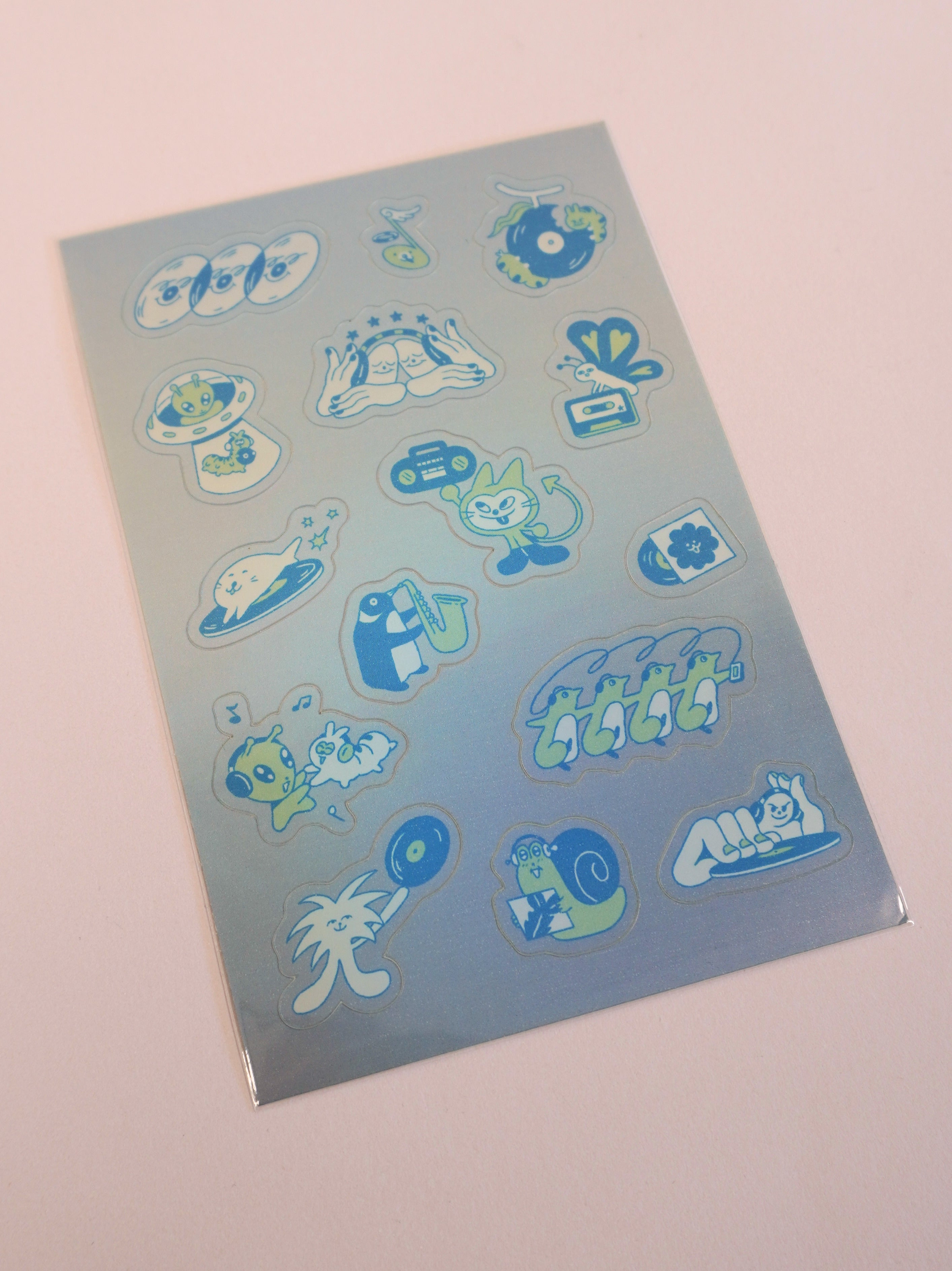 music luvvers sticker sheet