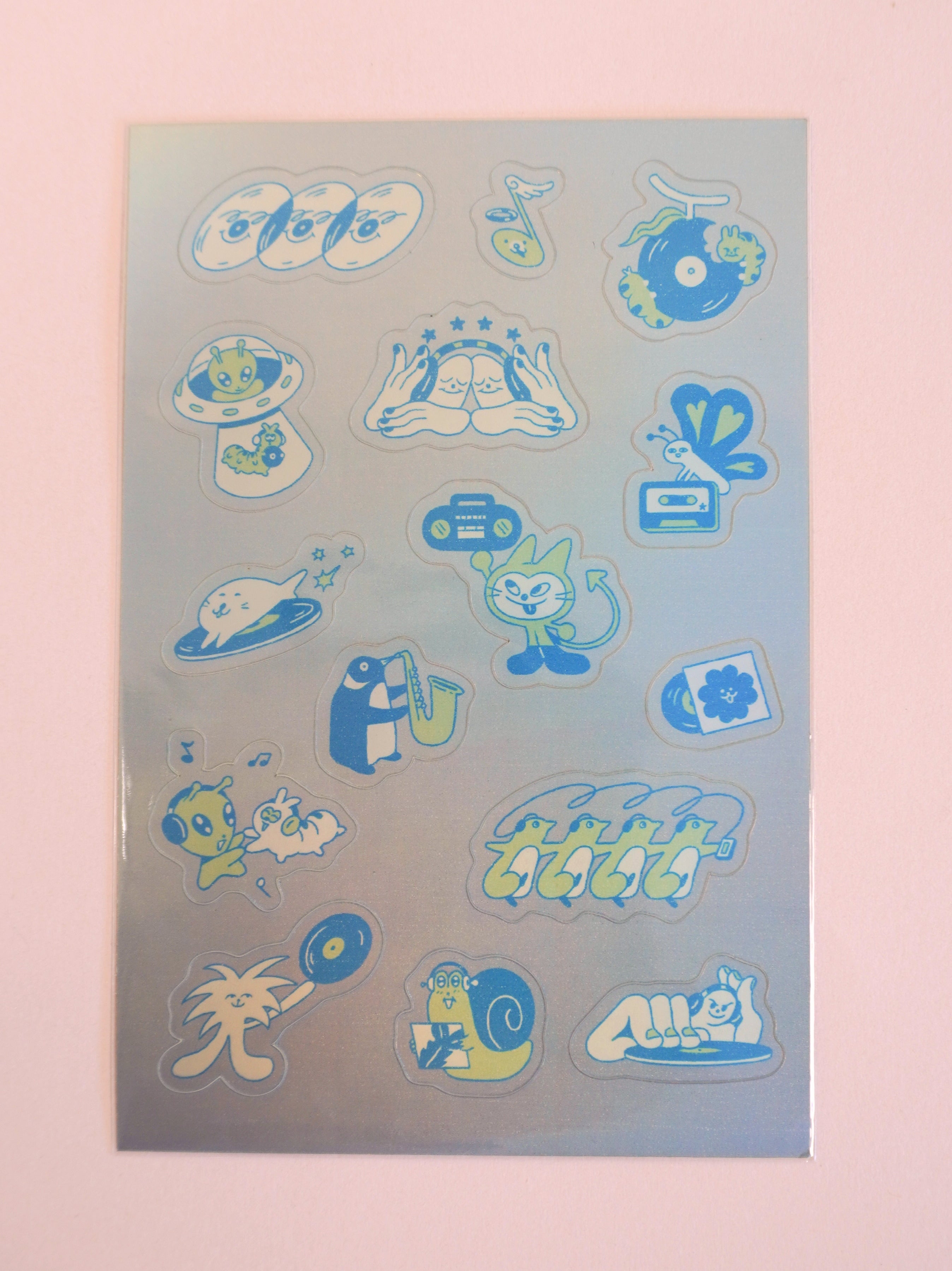 music luvvers sticker sheet