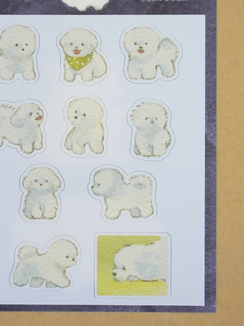 bichon sticker sheet