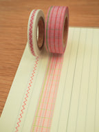 red stitch washi tape