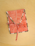 kindle sleeve - red stripe floral