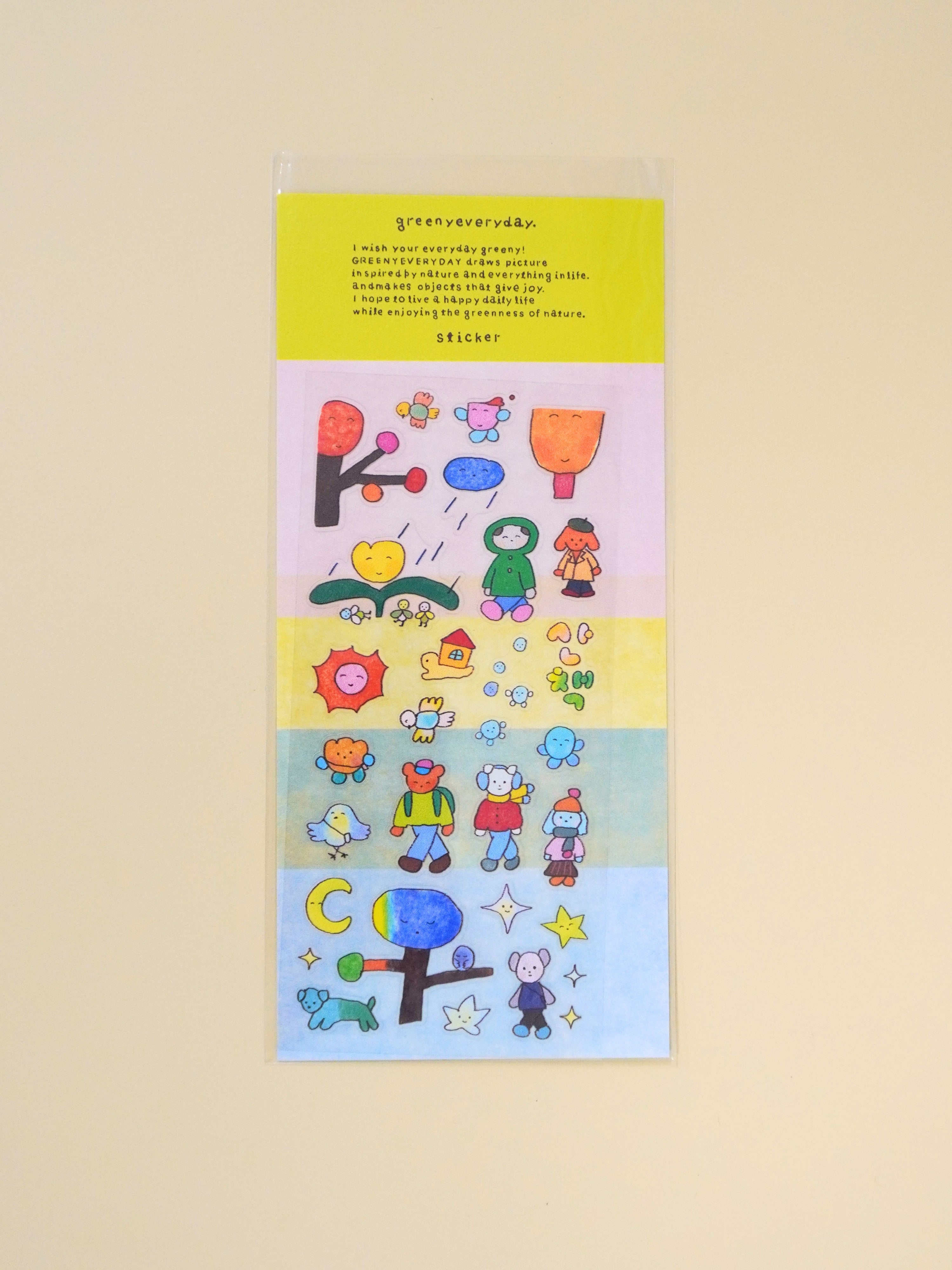 walk sticker sheet
