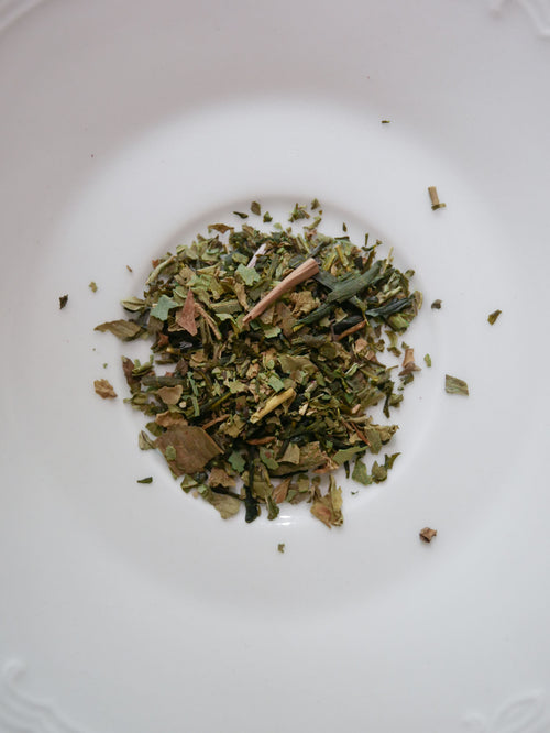 cozy night bundle - sophron tea + CHA candle