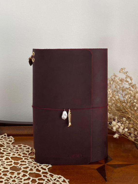 handmade leather journal cover - medium (A5)