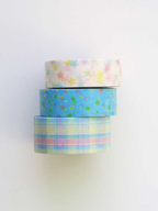 cotton candy plaid washi tape