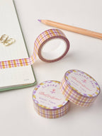 pastel gingham washi tape