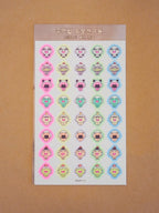 rice ball animal friends sticker sheet