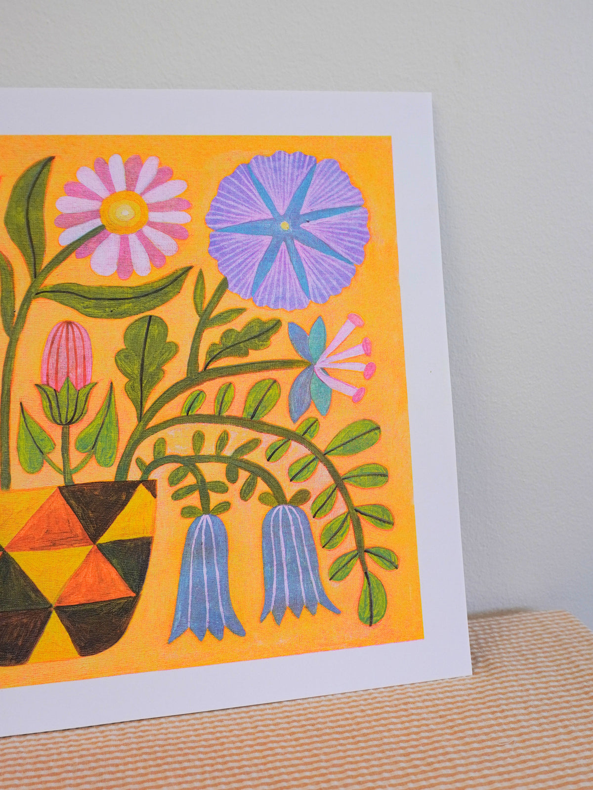 folk landscape 2 - A3 risograph print