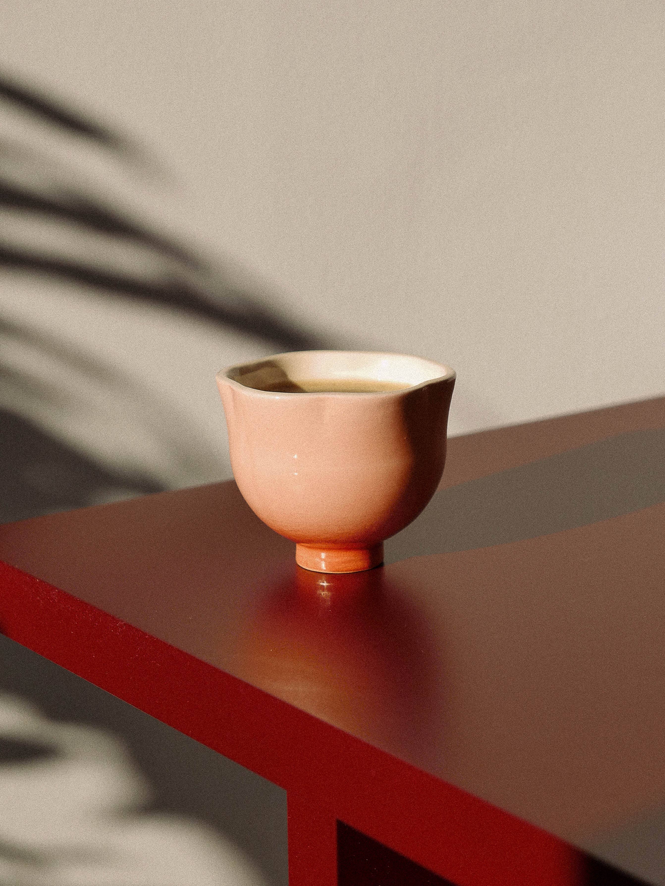 flower mug - pink/cream (150ml)