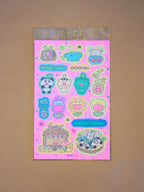 flower wind love song sticker sheet