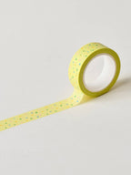 yellow funfetti polka dots washi tape