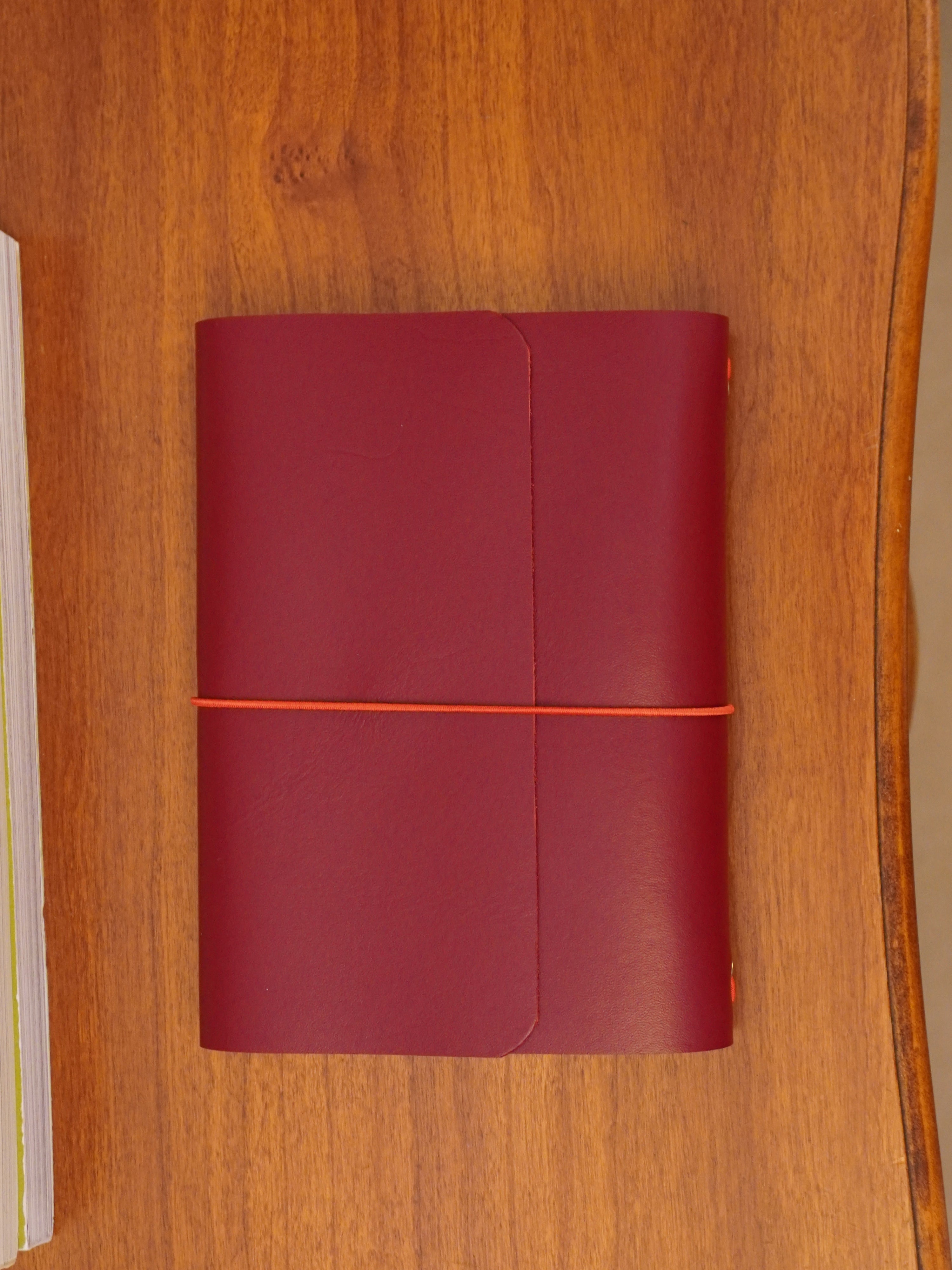 handmade leather journal cover - mini (A6)