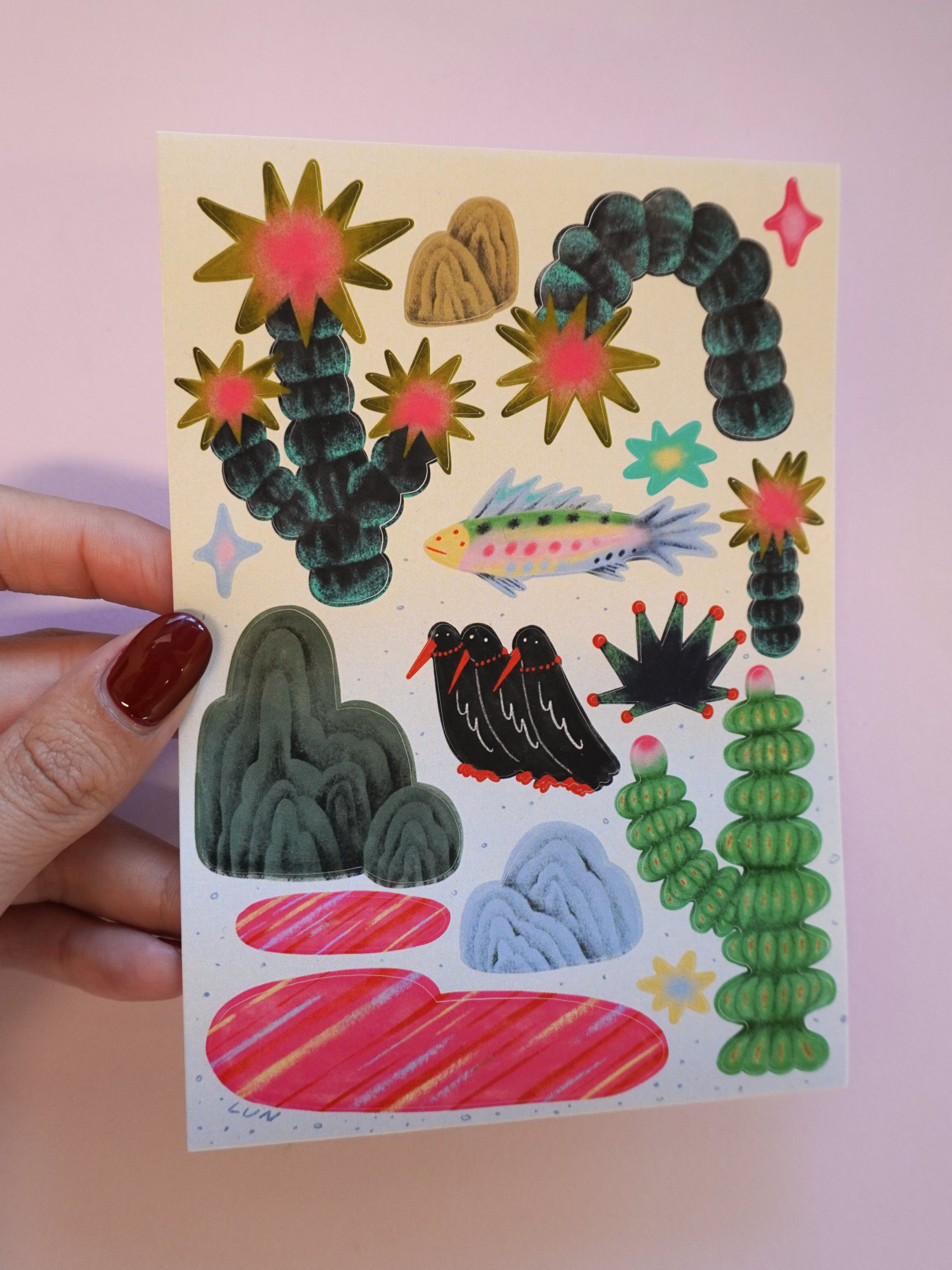 oasis sticker sheet