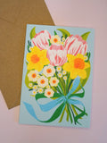 spring bouquet - greeting card