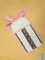 kindle sleeve - pink stripe floral