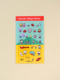 seaside village sticker sheet