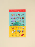 seaside village sticker sheet