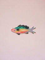 glittery fish sticker